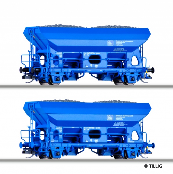 Set of 2 hopper cars of Pressnitztalbahn<br /><a href='images/pictures/Tillig/01679.jpg' target='_blank'>Full size image</a>